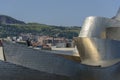 Detail of Guggenheim Bilbao museum roof