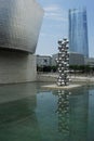 Detail of the Guggenheim museum in Bilbao, Basque country, Spain