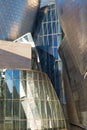 Detail of Guggenheim Museum in Bilbao Royalty Free Stock Photo