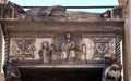 Detail from Guglielmo da Castelbarco gothic tomb outside Saint Anastasia Basilica in Verona