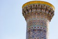 Detail of Gur-E Amir Mausoleum, in Samarkand, Uzbekistan Royalty Free Stock Photo