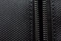 Black textile zipper Royalty Free Stock Photo