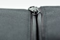 Black textile zipper Royalty Free Stock Photo