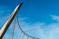 Detail of Harbor Drive Pedestrian Bridge in San Diego, California Royalty Free Stock Photo