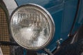 Detail of headlight in antique Ford 1929 car