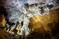 Detail of helictites and curtains