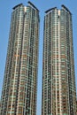 The detail of the high density residential building in Hong Kong.