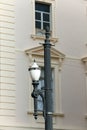 Detail of historic building facade, Sao Paulo