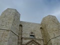 A detail of the historic castel del monte Royalty Free Stock Photo