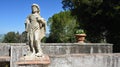 Detail of the historic Villa d'Este in Tivoli - staue of child