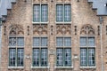 Detail of a historical belgian building in Bruegge in Belgium Royalty Free Stock Photo