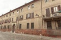 Detail of historical building in Ferrara