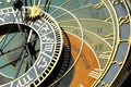 Detail of the historical medieval astronomical Clock in Prague on Old Town Hall , Czech Republic Royalty Free Stock Photo