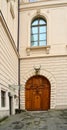 Detail of the Historical Residence Castle in the Old Town of Dresden, the Capital City of Saxony Royalty Free Stock Photo