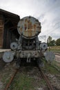 Detail of the historical train at Radegast Station in Poland Royalty Free Stock Photo