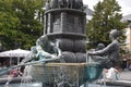 Detail of the Historiensaul History Column in Koblenz Germany