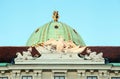 Detail of Hofburg Imperial Palace in Vienna, Austria. Royalty Free Stock Photo