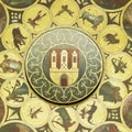 detail of Horloge, Old Town Hall, Prague, Czech Republic Royalty Free Stock Photo
