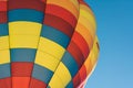 Detail of a hot air balloon with vintage look Royalty Free Stock Photo