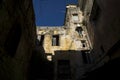 Detail of a house with laundry in Tripoli, Lebanon Royalty Free Stock Photo