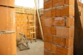Detail of house under construction Royalty Free Stock Photo