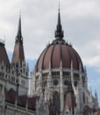 Detail of the Hungarian Parliament Building Royalty Free Stock Photo