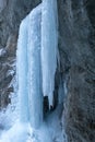 Icefall in a winter Royalty Free Stock Photo