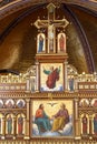 Detail of Iconostasis in Greek Catholic Co-cathedral of Saints Cyril and Methodius in Zagreb