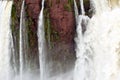 Detail Iguazu Falls, Overview Iguazu Waterfalls and Rainforest Royalty Free Stock Photo