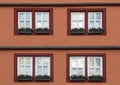 Detail image of building fasade with windows