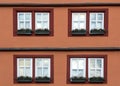 Detail image of building fasade with windows