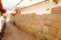 Inca wall in Cuzco Royalty Free Stock Photo