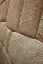 Detail of Inca wall in city of Cuzco Royalty Free Stock Photo