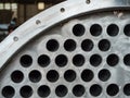 Detail of industrial heat exchanger Royalty Free Stock Photo