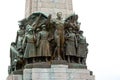 Detail of Infantry memorial monument, Brussels, Belgium Royalty Free Stock Photo