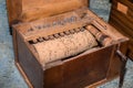 Detail of Inner Parts of Wooden Barrel Organ