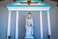 Detail of the interior of the chapel of La Meule on the island of Yeu