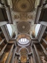 Detail, interior of the dome of the Pantheon, Paris, France. Royalty Free Stock Photo