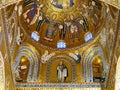 Detail of the interior of the Palatine Chapel, an architectural masterpiece of Italy