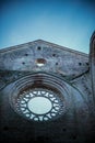 Detail of the interior of San Galgano Abbey, Tuscany Royalty Free Stock Photo