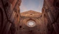 Detail of the interior of San Galgano Abbey, Tuscany Royalty Free Stock Photo