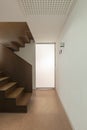 Detail of an internal staircase of a Swiss single-family house