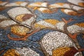 detail of intricate roman mosaic floor Royalty Free Stock Photo