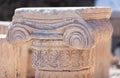 Detail of Ionic capital on the Acropolis Royalty Free Stock Photo