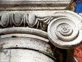 Detail of Ionic Capital and Column Base, c. 1910 Royalty Free Stock Photo