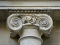 Detail of Ionic Column Capital Royalty Free Stock Photo