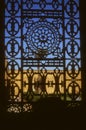 Detail, ironwork window, Mosque of Mohammed Ali