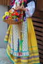 Detail of Italian folk costume for women