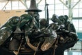 Detail of the jade sculpture ` The Spirit of Haida Gwai` into the International Airport of Vancouver produced by Bill Reid