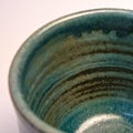 Detail of Japanese handmade pottery merchandise from Tokoname.